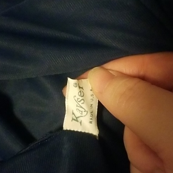 Vintage Kayser Navy Blue Full Slip Size 34 - Excellent Condition - 70s/80s Linge - Picture 5 of 5